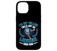 Not Yelling This Is My Lacrosse Coach Voice Lacrosse Coach Case for iPhone 14