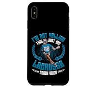 Not Yelling This Is My Lacrosse Coach Voice Lacrosse Coach Case for iPhone XS Max