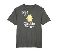Not yo chickie nuggie chick little chicken with a knife T-Shirt