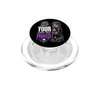 Not Your Fairy Tale Princess Goth Skull Teddy PopSockets PopGrip for MagSafe