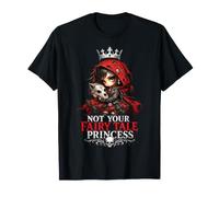 Not Your Fairy Tale Princess Gothic Wolf Skull T-Shirt