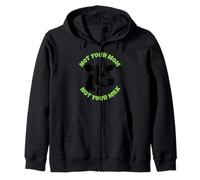 Not Your Milk - Vegetarian Vegan Animal Lover, Cruelty Free Zip Hoodie