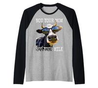 Not Your Mom Not Your Milk Veggie Veganism Mother Cow Vegan Raglan Baseball Tee