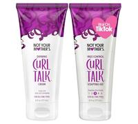 Not Your Mother's Curl Talk Frizz Control Sculpting Gel and Defining Cream (2-Pack) - 6 fl oz - Formulated with Rice Curl Complex - For All Curly Hair Types