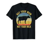 Not Your Mum Not Your Milk Value Graphic T-Shirt, Men, Black, L