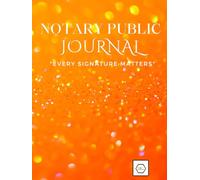 Notary Journal- All Your Notary Acts Orange Cover