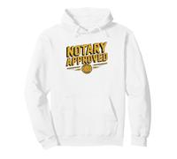 Notary Public Superhero Saves Day Stamp Saving Signing Agent Pullover Hoodie