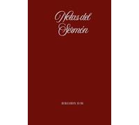 Notas del Sermón:Cuaderno de notas para la iglesia|Versión Rojo: Cuaderno elegante y minimalista para escribir sermones, pasajes biblicos,aplicaciones
