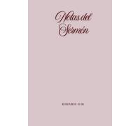 Notas del Sermón:Cuaderno de notas para la iglesia|Versión rosado: Cuaderno elegante y minimalista para escribir sermones, pasajes biblicos,aplicaciones