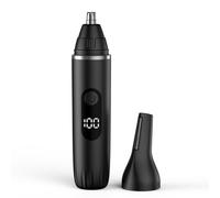 Notato Professional Nose Hair Trimmer 2-in-1 Eyebrow Trimmer with Powerful Motor and Precision Blades for Painless Smooth Cutting (Black)