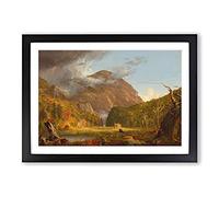 Notch of The White Mountains by Thomas Cole Framed Print | A2 Black Framed Wall Art | Ready to Hang | Modern Landscape Picture | Living Room Bedroom Lounge Office