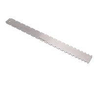 Notched Straight for Guitar | Stainless Steel Luthier Tool | Dual Scale Fretboard Leveler/Neck Straightness Checker | 420mm Workshop Grade