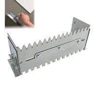 Notched Trowel with Triangle & Square Teeth, Adjustable Mortar Comb for Thin-Set Tile Adhesive, Professional Tile Leveling Tool, Floor & Wall Tiling,60cm