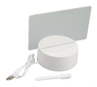 Note Board Creative LED Night Light Message Board Holiday Light With Pen Acrylic Board Lamp For Writing Messages Powered By USB(Transverse)