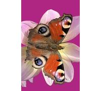 NOTE BOOK A5 PINK SOFT COVER BUTTERFLY BEAUTIFUL PEACOCK PHOTO UNIQUE DESIGN BLANK AND LINED PAGES ALTERNATING WRITING JOURNAL NOTE PAD DREAMS