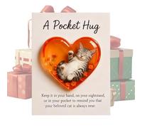 Note Card - Heart Shaped Sleeping Cat Memorial Card | Greeting Cards For Encouragement - For Men Women Boys Youth Teens Family Friends Grandma Grandpa Wife Man