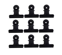 Note Clips Document Holding 30pcs Metal Black for Office and Shop
