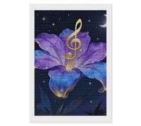 Note Flower Vine Diamond Art Kits for Adults 8"x12" DIY Diamond Painting Kit for Beginners Gem Art Painting with Round Full Drill Diamonds DIY Paint Paintings for Home Wall Decor Gift
