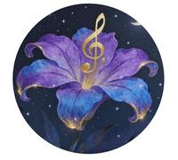 Note Flower Vine Personalized Jigsaw Puzzles, 195Pcs Custom Wooden Jigsaw Puzzle Round Puzzle Gift Adult