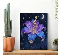 Note Flower Vine Wall Art for Living Room Modern Canvas Framed Prints Paintings Artwork for Walls, Minimalist Abstract Art Pictures for Hallway, Office Wall Decor 12x16inch(30x40cm)