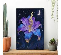 Note Flower Vine Wall Art for Living Room Modern Canvas Framed Prints Paintings Artwork for Walls, Minimalist Abstract Art Pictures for Hallway, Office Wall Decor 12x18inch(30x45cm)