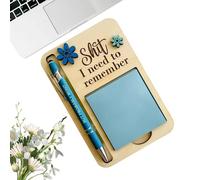 Note Holder for Desk,Funny Desktop Organizer School Supplies - Self Stick Note Pad Holder - for Friends Coworkers Teachers Employees Women