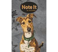 Note It by Bramble: Lined note book for Lurcher, Greyhound and all dog lovers | 6x9 inches, 99 lined pages, A5 | Make notes on the move. Gift for students, adults and teens.