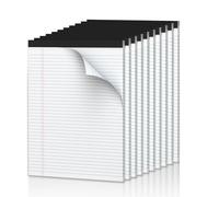 Note Pads 8.5 x 11.75 Writing Pads, 10 Pack, Double-Side Printed Lined Paper Pads Narrow Ruled White Legal Pads, 8.5x11.75 Line Note Pads, 30 Sheets Per Note Pad, Legal Notepads for Work/School/Office