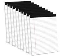 Note Pads 8.5 x 11 Inch, 10 Pack, Legal Pads 8.5 x 11, 30 Sheets Each, Wide/Legal Ruled, White Lined Legal Pads, Micro Perforated, Premium Thick Paper, Paper Pads Lined Writing Pads for School Office