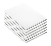 Note Pads - Memo Pads - Blank Scratch Pads - Small Notepad Writing Pads for Taking Notes and Task Allocation - Easy to Peel - 80gsm Papers with Cardboard Backing - 50 Sheets - Pack of 6 - (4" x 6")