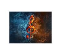 Note Paint by Numbers for Adults, Paint by Numbers Kits 16 x 22 in with Acrylic and Pens Canvas for Painting, Flame Paintings Hobbies for Adults Women, Wall Artwork Room Decor Gifts for Women LZYH0288