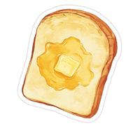 Note Paper with Coffee and Bread Motif, 30 Sheets/Pad, Self-Adhesive Notes, Pocket Note Paper, Notepads, Writing Pad for Self-Adhesive Notes Office