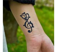 Note Rose Waterproof Semi-Permanent And Long-Lasting 2 Weeks Temporary Tattoo Stickers For Men And Women Finger Chest Arm Back(3pcs)