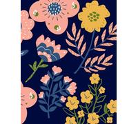 Note-Taking Journal with Boxes and Lines (navy blue): For Sticky Notes, Sketches, and Visual Cues