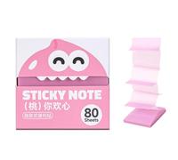 Note Taking Pad with Adhesive Pull-Out Sheets, Peach | 80 Tear-Off 76 X 76 Mm Notes for Daily Tasks, Study, and Desk Planning