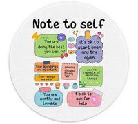 Note to Self Mental Health Mouse Pad, Inspirational Mouse Pad, Motivational Mouse Pads for Wireless Mouse Computers Laptop Desk Accessories, Mental Health Gifts