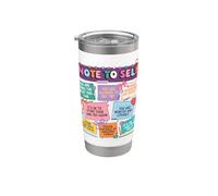Note to Self Positive Affirmations Self Care Stainless Steel Insulated Tumbler