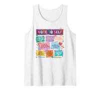 Note to Self Positive Affirmations Self Care Tank Top