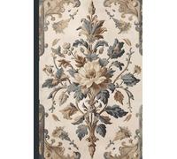 Notebook: 120 ruled pages, 5.5'' x 8'', Georgian tapestry cover design