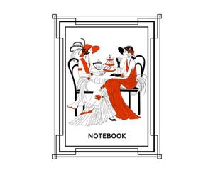 NOTEBOOK: 1920's 1930's Art Deco Flapper Fashion Lined Journal For Shopping To Do Lists And Travel Plans. Gratitude, Mindfulness Or Dream Journaling, ... College Note Taking. Gift for Women Girls