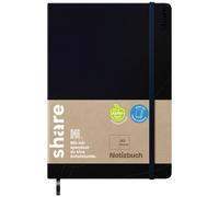 Notebook 4-0014103 Blank Notebook Dark blue 192 Sheets A5 Paper Pa...