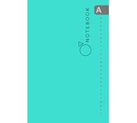 Notebook: 4x6 Lined-Journal Organizer Small with A-Z Alphabetical Tabs Printed | Minimal Design Turquoise