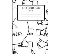 NOTEBOOK: 5k Followers Social Media Composition Notebook | MATE Notebook | Wide Ruled Lined School Journal | 120 pages | 6" × 9" | Kids, Teens, College Students, Professionals