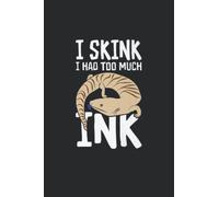 Notebook 6"x9" and 120 Lined Paper:Blue-Tongued Skink Lizard Amphibian Herpetologist Premium: Notebook