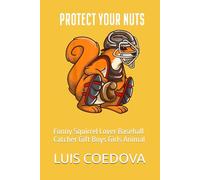 Notebook 6"x9" and 120 Lined Paper: Funny Squirrel Lover Baseball Catcher Gift Boys Girls Animal
