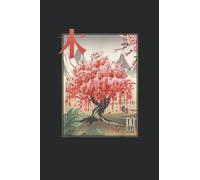 Notebook 6"x9" and 120 Lined Paper:Traditional Japanese Art Cherry Blossom Tree
