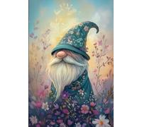 Notebook - 80 Lined Pages: Floral Gnome in the Enchanted Garden.: The charming notebook for school, everyday life and creative ideas - with a magical gnome and floral design.