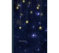 Notebook : a note with illustrations of stars and space on the cover: 120 page configurations and blank page journals in size 6x9