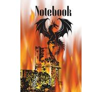 Notebook: “A notebook with a fiery dragon on the cover-perfect for notes, full of inspiration and creativity