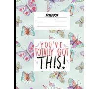 Notebook: A notebook with butterfly theme design and qoute that inspire you